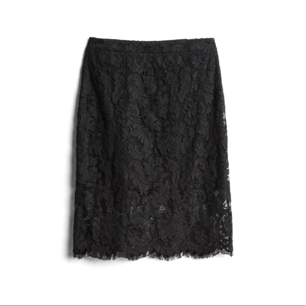 Lace Skirt with see through detail